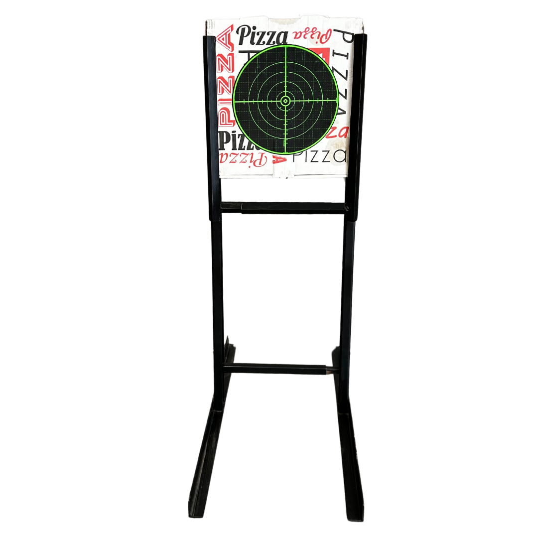 Pizza box with 1 stick on target