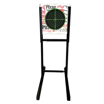 Pizza box with 1 stick on target