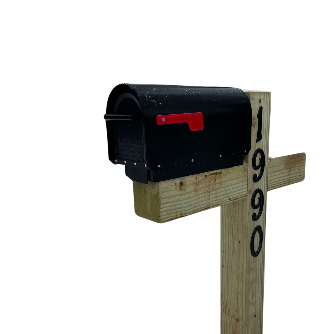 Black mailbox slide